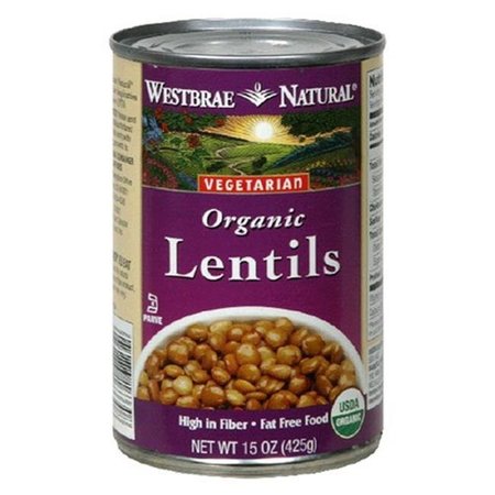 WESTBRAE FOODS Westbrae Foods 21668 Organic Lentil Beans Fat Free 21668